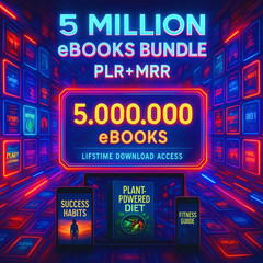 Digital Product Bundle for Resale: 100M+ Items, Planners, Ebooks, Reels & More!