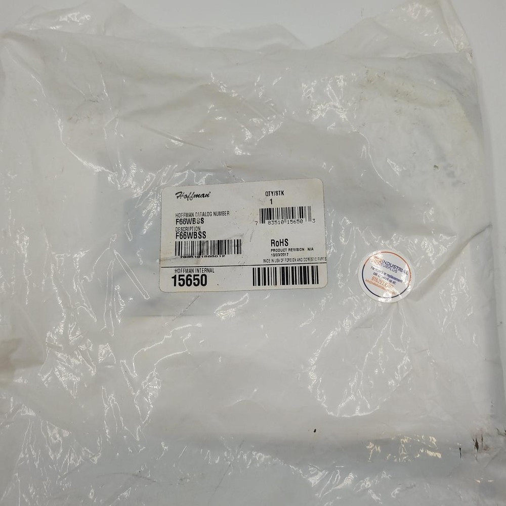 HOFFMAN F66WBSS HARDWARE KIT WIREWAY CLOSURE Gasket 7.50″ x 7.50″