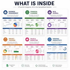 500+ Excel Templates Bundle | Business Finance Budget Planner Spreadsheets 2026✅