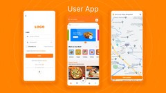 FoodRush Multi-Restaurant Food Delivery Platform Flutter Apps | Laravel Admin