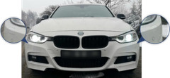 FIT TO BMW F30 M BUNDLE FRONT WASHER HEADLIGHT NOZZLE COVER BUMPER L+R