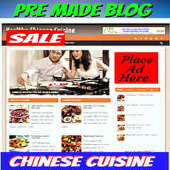 Niche Blog-Chinese Food Cuisine- WordPress-Super Alpha Unlimited Hosting Biz Op