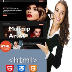 Makeup Artist | Full HTML Website Template – Bootstrap Responsive website
