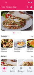 Recipio – Recipe Android App + PHP Admin Panel | Mobile Application |