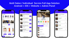 Multi Salon Booking Appointment Flutter App | Android + iOS | Laravel Backend