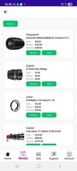 Equipment Rental Mobile app / (Android/iOS)