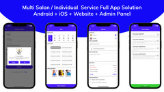 Multi Salon Booking Appointment Flutter App | Android + iOS | Laravel Backend