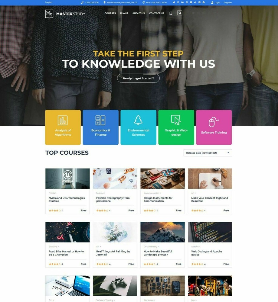 Online Education/School/Courses/Learning Website – Free Hosting